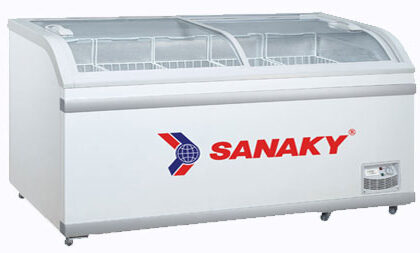 Tủ đông mặt kính cong Sanaky VH-888KA, Mới 2021
