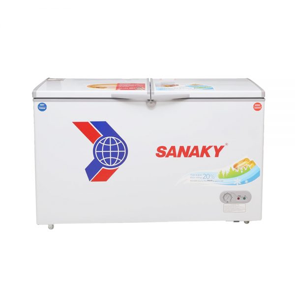 Tủ đông Sanaky VH-5699W1 thuộc dòng tủ 2 ngăn 2 cánh (gồm 1 ngăn đông và 1 ngăn mát)