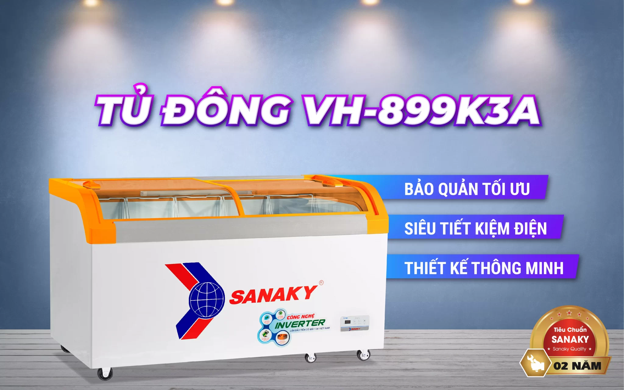 Tủ Đông Sanaky VH-899K3A Inverter